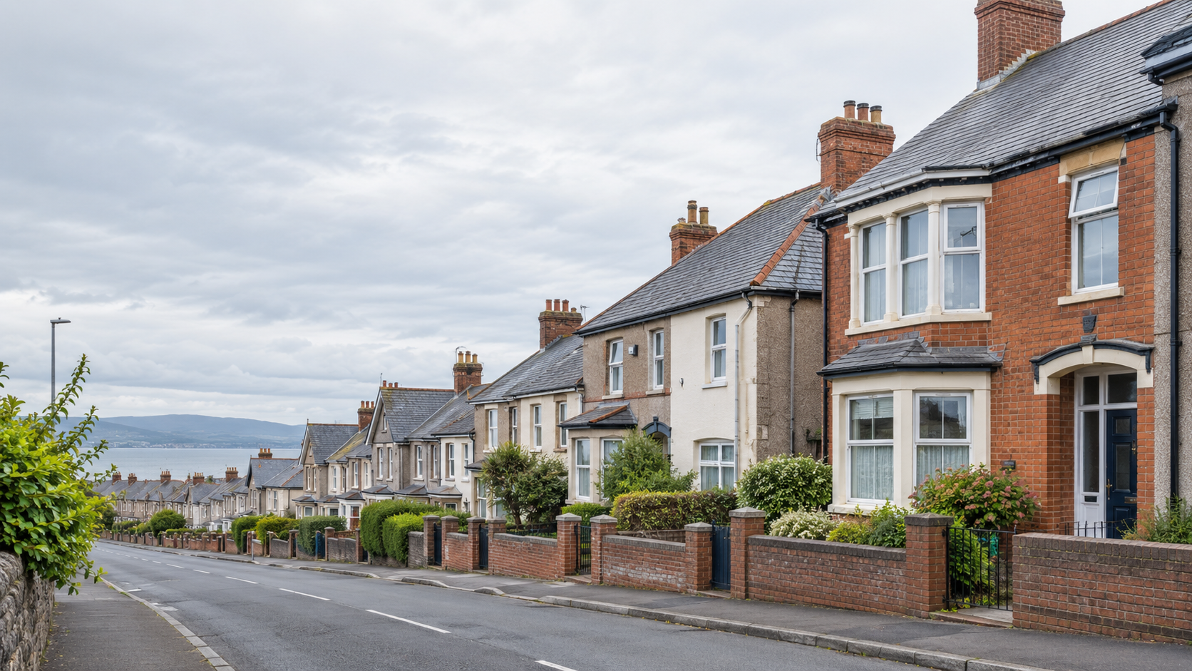 A typical North Wales residential street